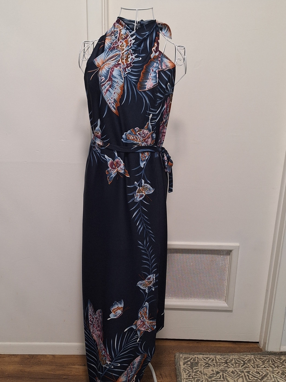 Resort Line Womens Blue Flora Dress Size: OS